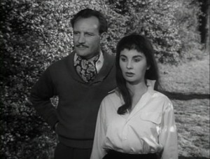 Trevor Howard & Jean Simmons in THE CLOUDED YELLOW