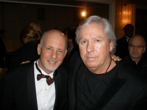 A.S. with a strangely oversized James Williamson, Stooges guitarist.